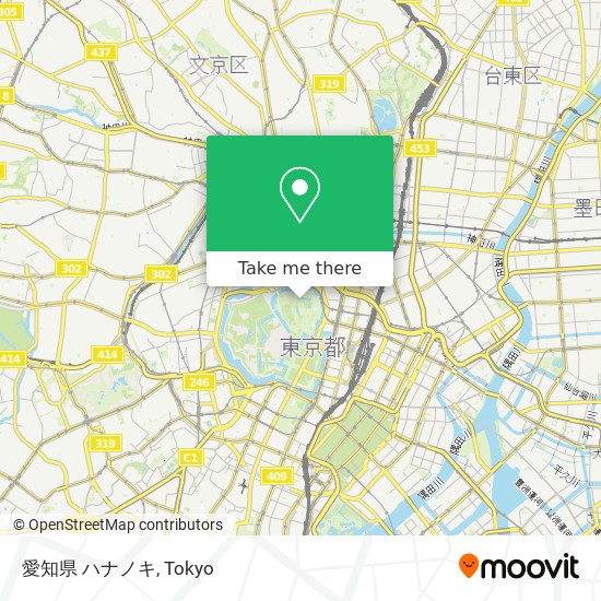 愛知県 ハナノキ map