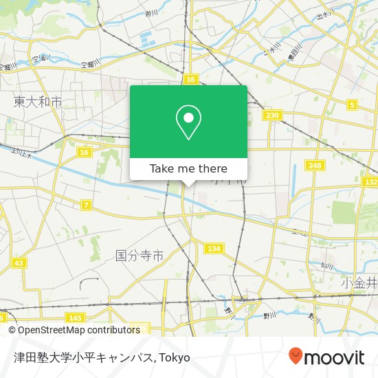 津田塾大学小平キャンパス map