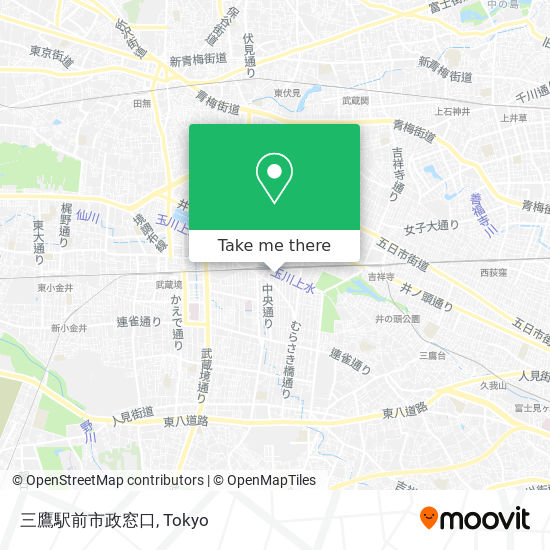 三鷹駅前市政窓口 map