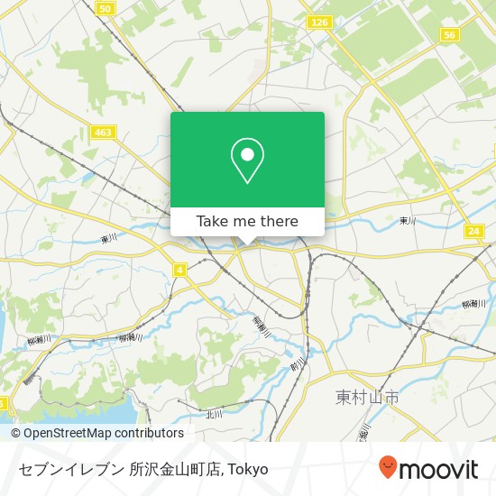 セブンイレブン 所沢金山町店 map