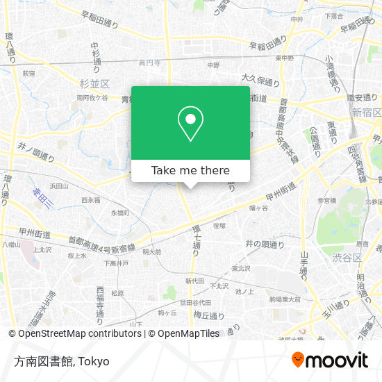 方南図書館 map