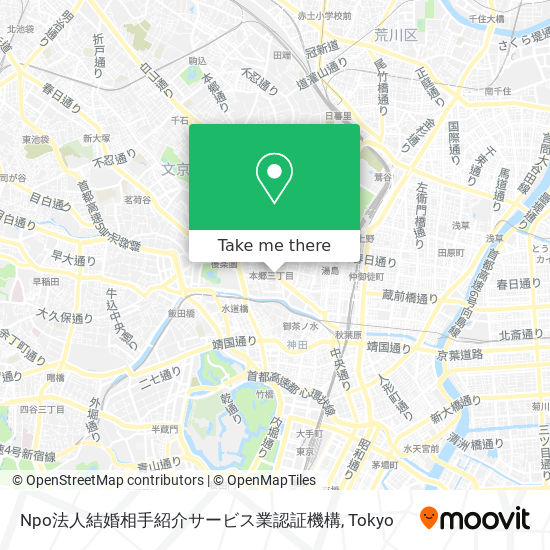 Npo法人結婚相手紹介サービス業認証機構 map