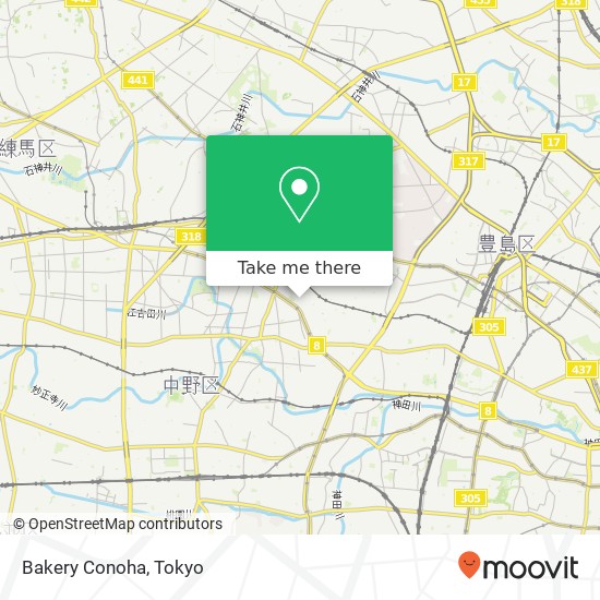 Bakery Conoha map