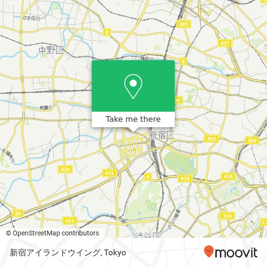 新宿アイランドウイング map