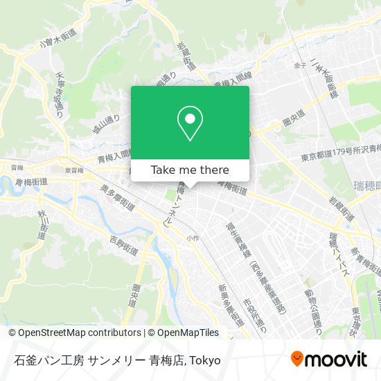 石釜パン工房 サンメリー 青梅店 map