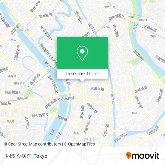 同愛会病院 map