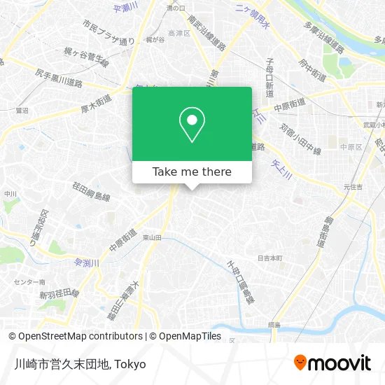 Kawasaki Municipal Hisasue Apartment Complex map