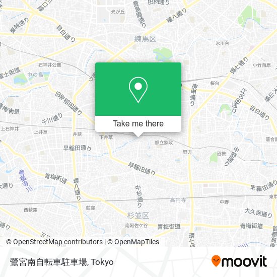 鷺宮南自転車駐車場 map
