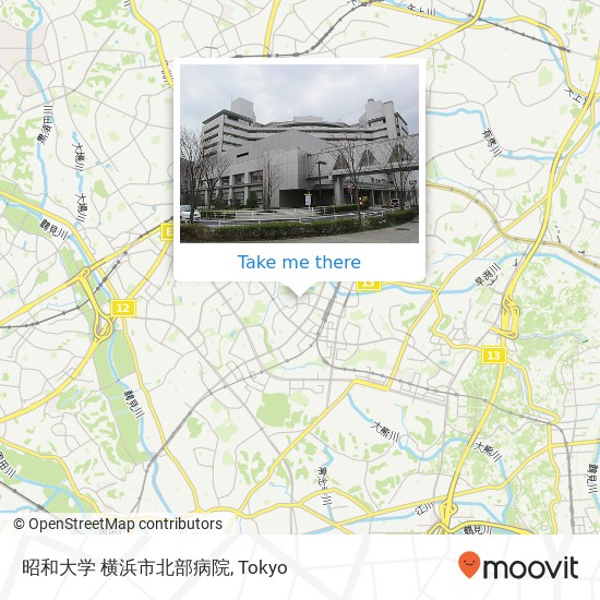 昭和大学 横浜市北部病院 map