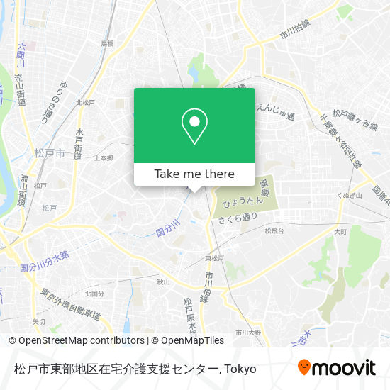 松戸市東部地区在宅介護支援センター map