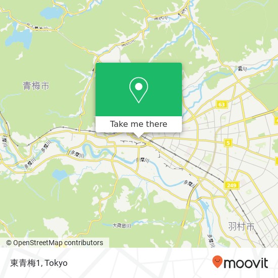 東青梅1 map