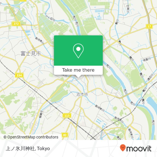 上ノ氷川神社 map