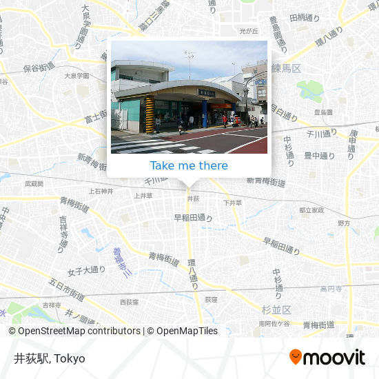 井荻駅 map