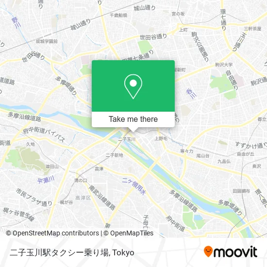 二子玉川駅タクシー乗り場 map