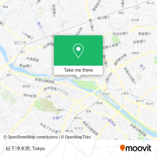 砧下浄水所 map