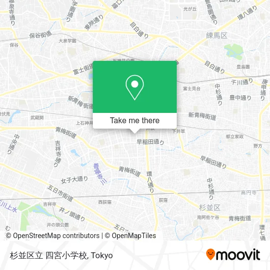 杉並区立 四宮小学校 map