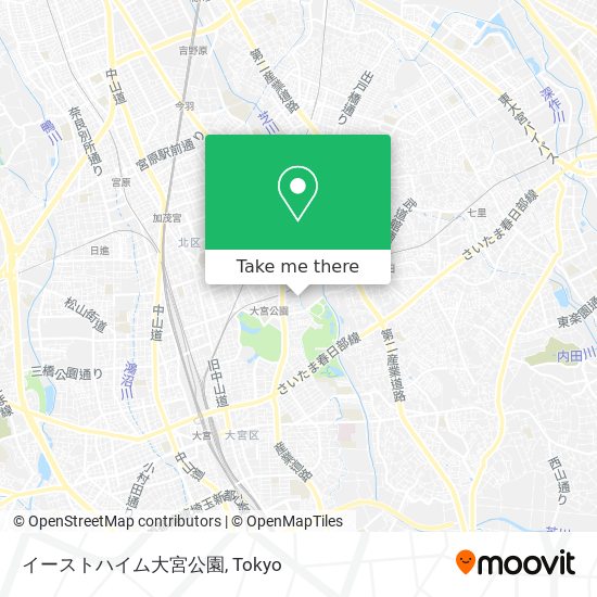 イーストハイム大宮公園 map