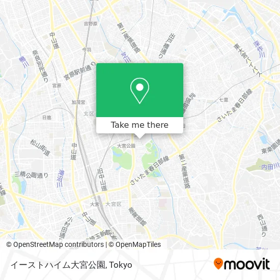イーストハイム大宮公園 map