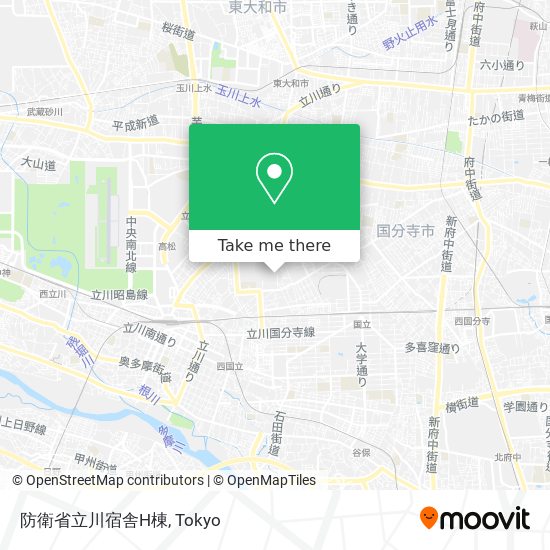 防衛省立川宿舎H棟 map