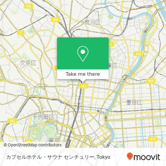 カプセルホテル・サウナ センチュリー map