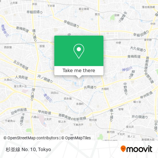 杉並線 No. 10 map