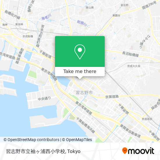 習志野市立袖ヶ浦西小学校 map