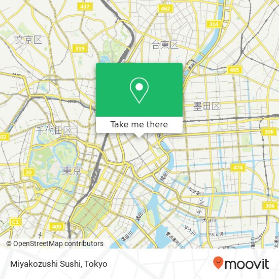 Miyakozushi Sushi map