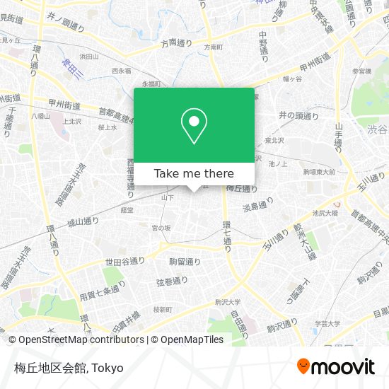 梅丘地区会館 map