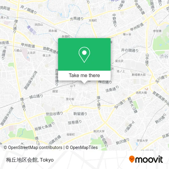 梅丘地区会館 map