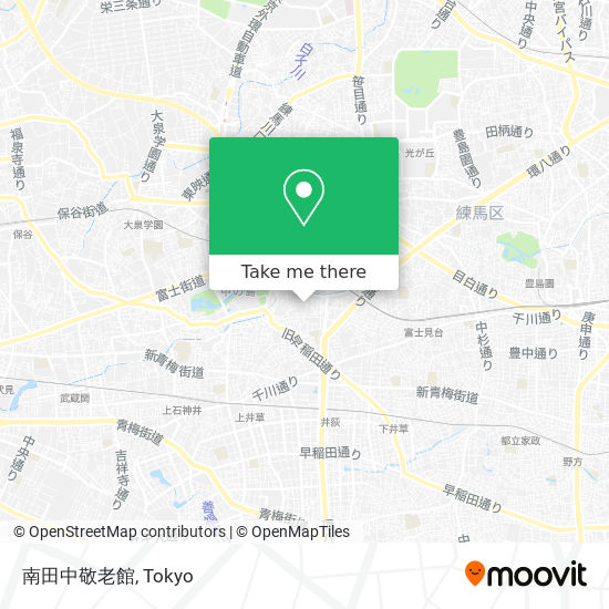 南田中敬老館 map