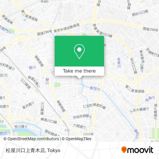 松屋川口上青木店 map