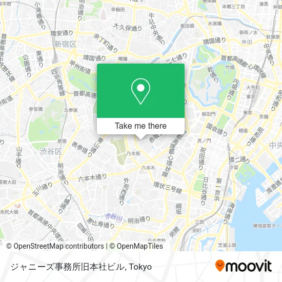 ジャニーズ事務所旧本社ビル map