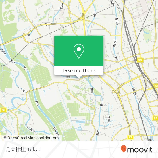 足立神社 map