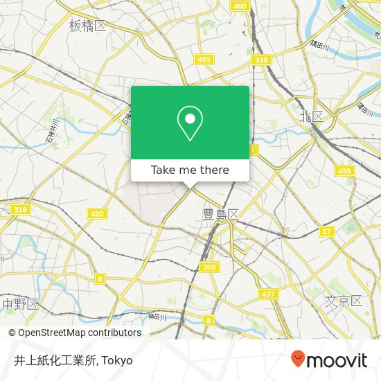 井上紙化工業所 map
