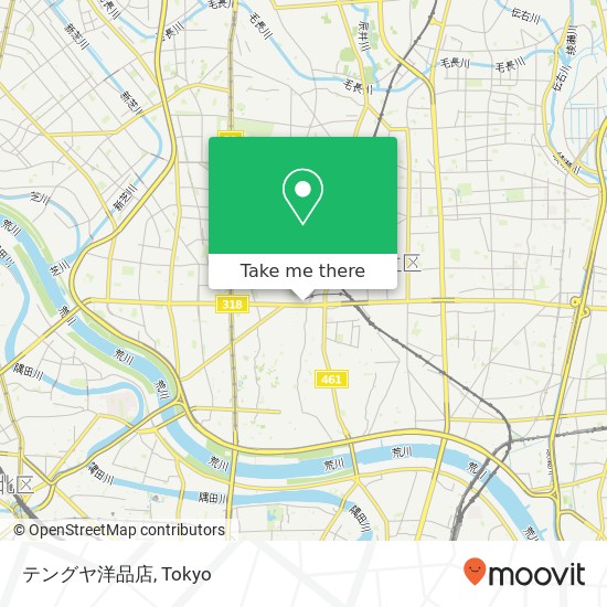 テングヤ洋品店 map