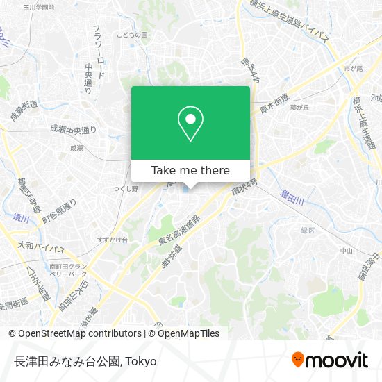 長津田みなみ台公園 map