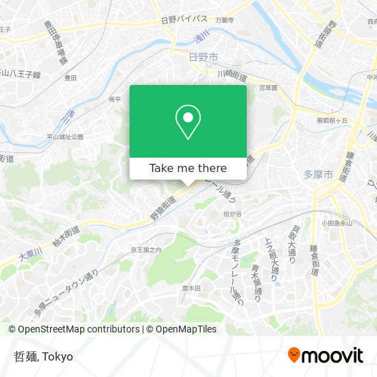 哲麺 map