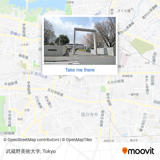 武蔵野美術大学 map
