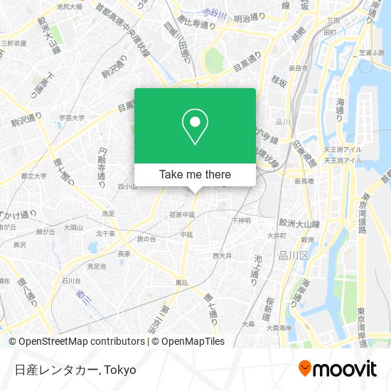 日産レンタカー map