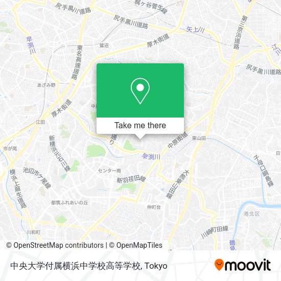中央大学付属横浜中学校高等学校 map