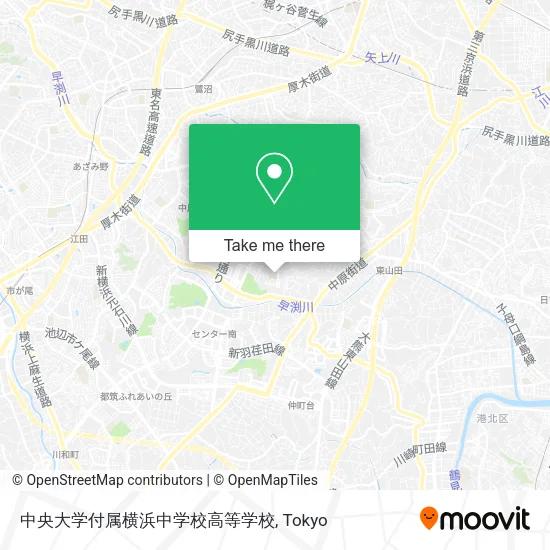 中央大学付属横浜中学校高等学校 map