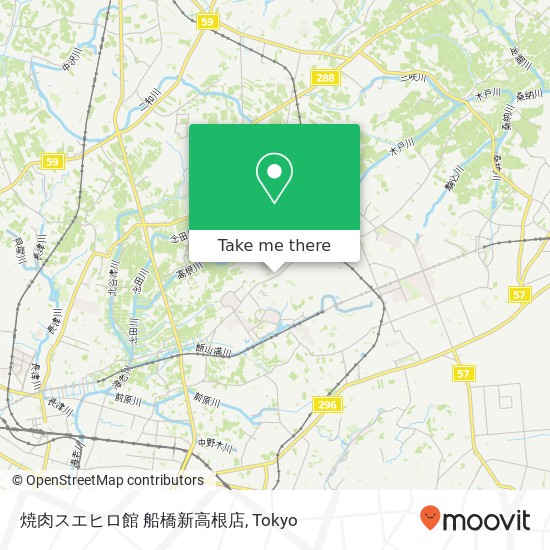 焼肉スエヒロ館 船橋新高根店 map