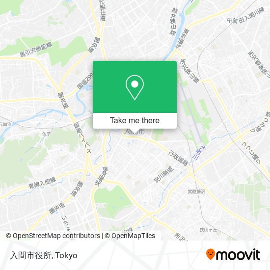 入間市役所 map
