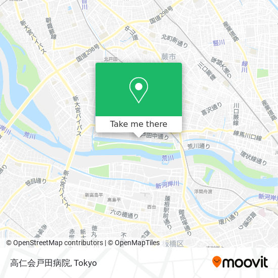 高仁会戸田病院 map