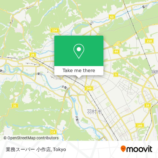 業務スーパー 小作店 map