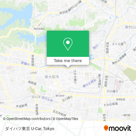 ダイハツ東京 U-Car map