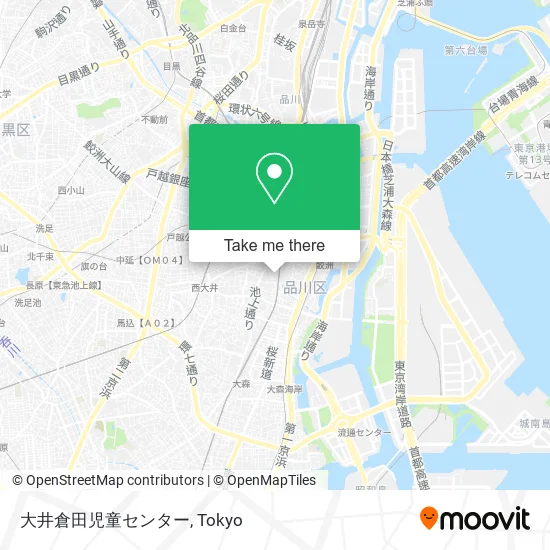 大井倉田児童センター map