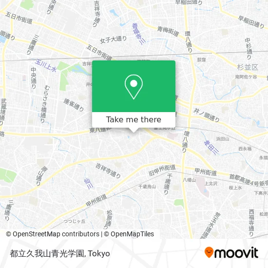 都立久我山青光学園 map