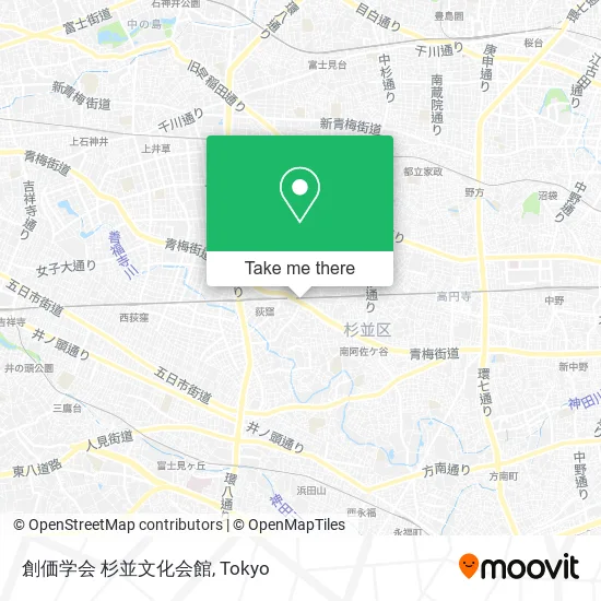 創価学会 杉並文化会館 map