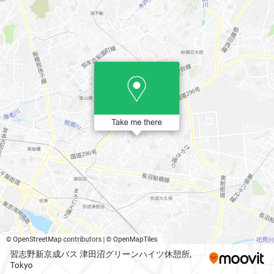 習志野新京成バス 津田沼グリーンハイツ休憩所 map